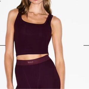 SKIMS maroon Tank Top